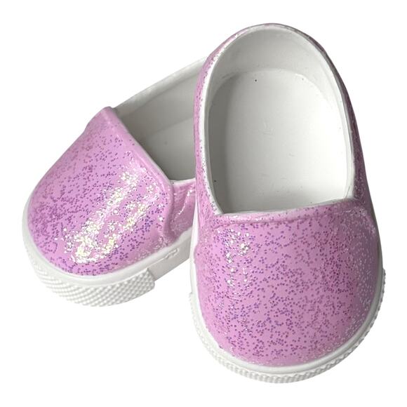American Girl PINK SHOES Glitter Sparkle Truly Me Meet Outfit Doll Accessories - Picture 7 of 7